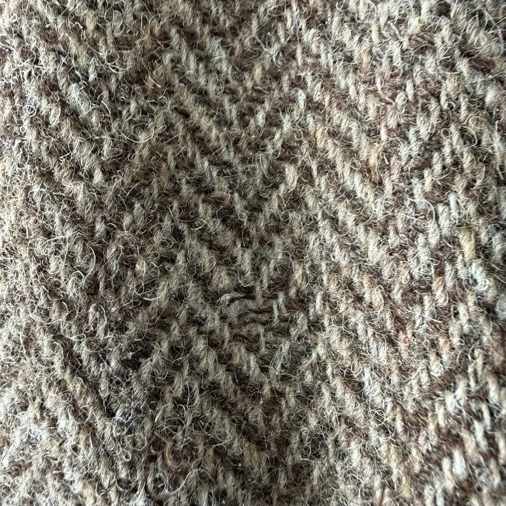 VTG Harris Tweed Blazer Mens 42 Brown Herringbone Wool Sport Coat Jacket